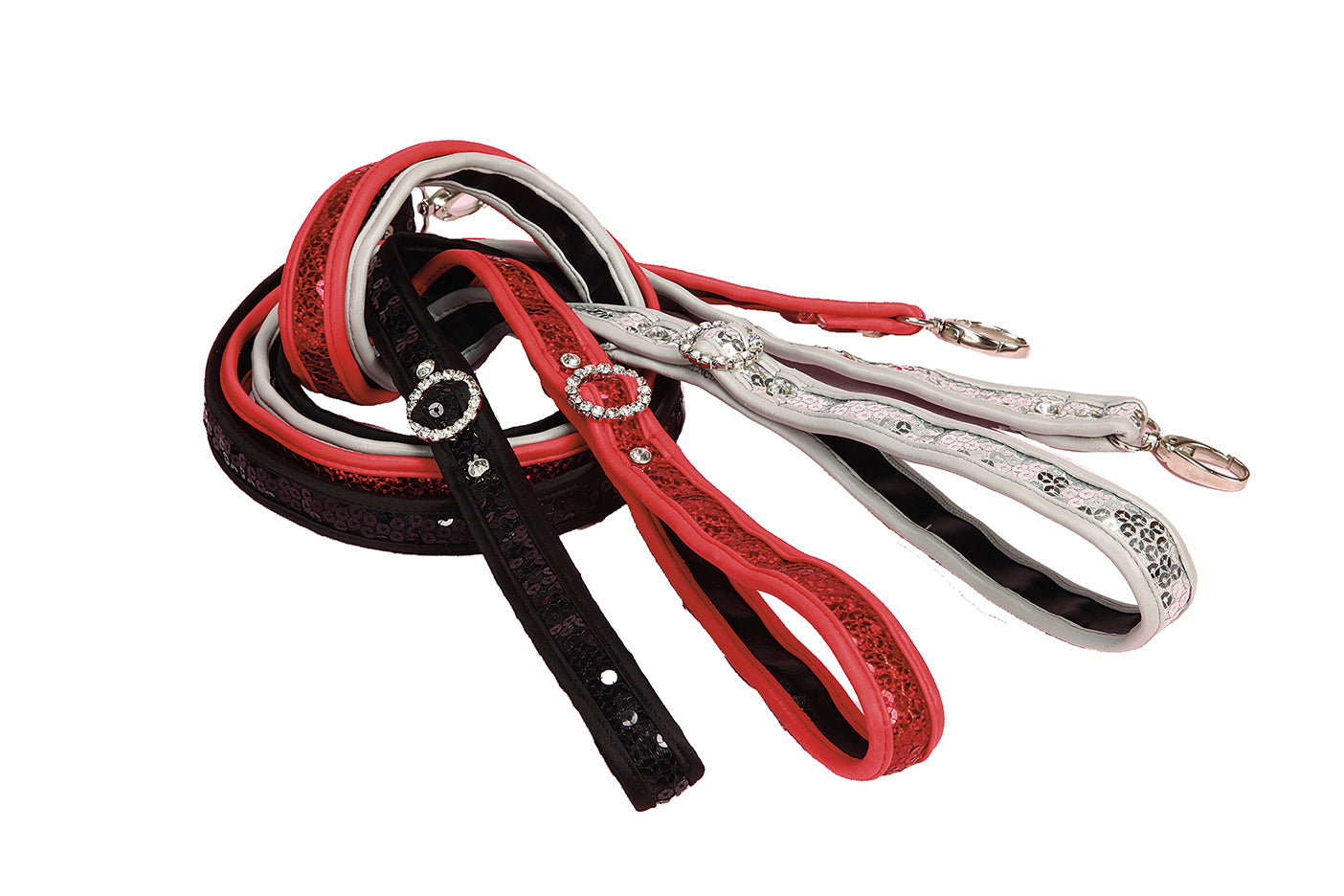 Crystal Leash — Black by Hollywood Poochie