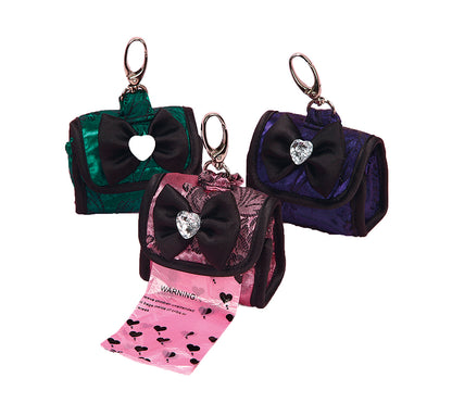Floral Poop Bag Holder — Purple by Hollywood Poochie