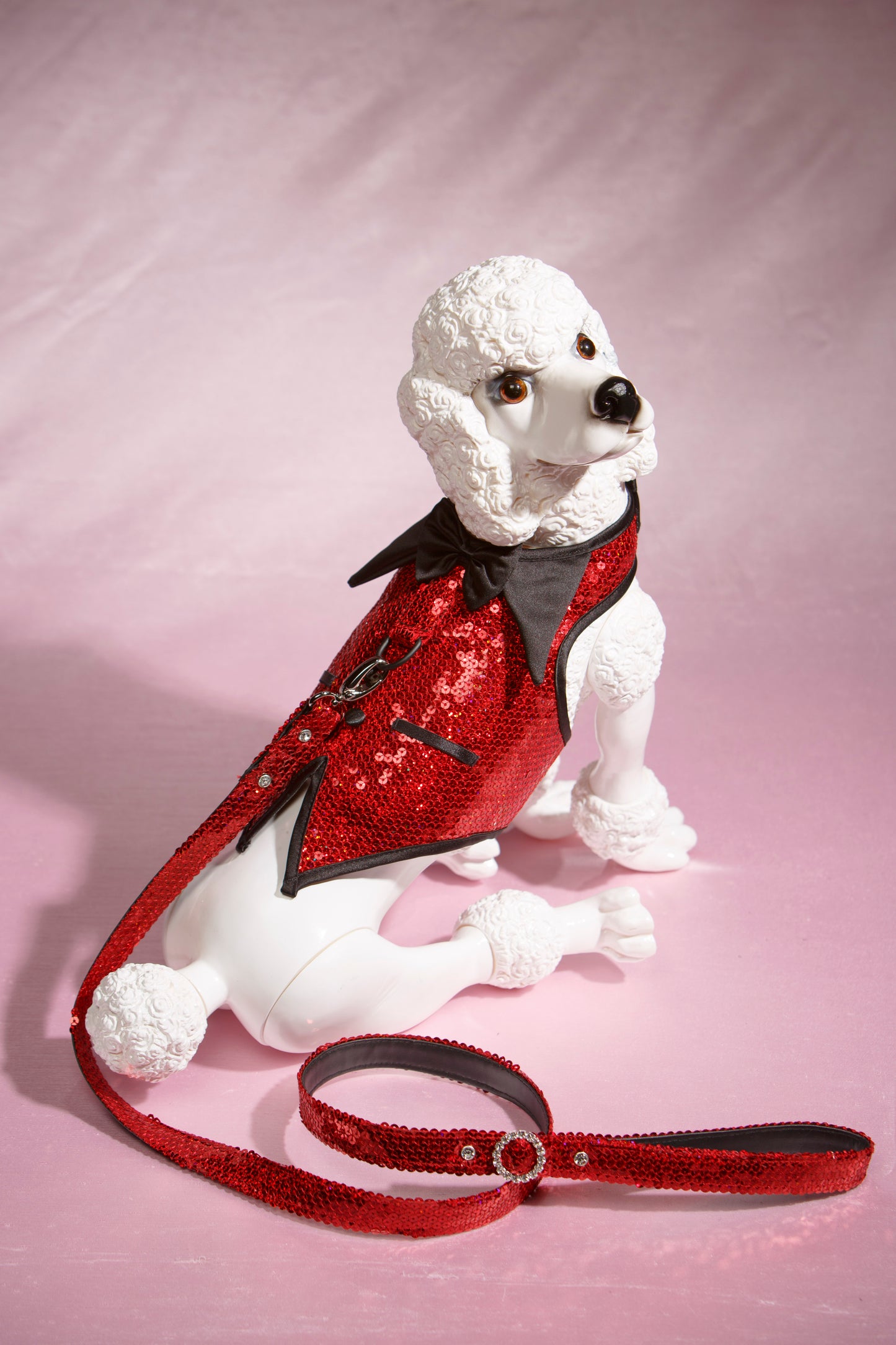 Tuxedo Sequins & Satin Vest by Hollywood Poochie