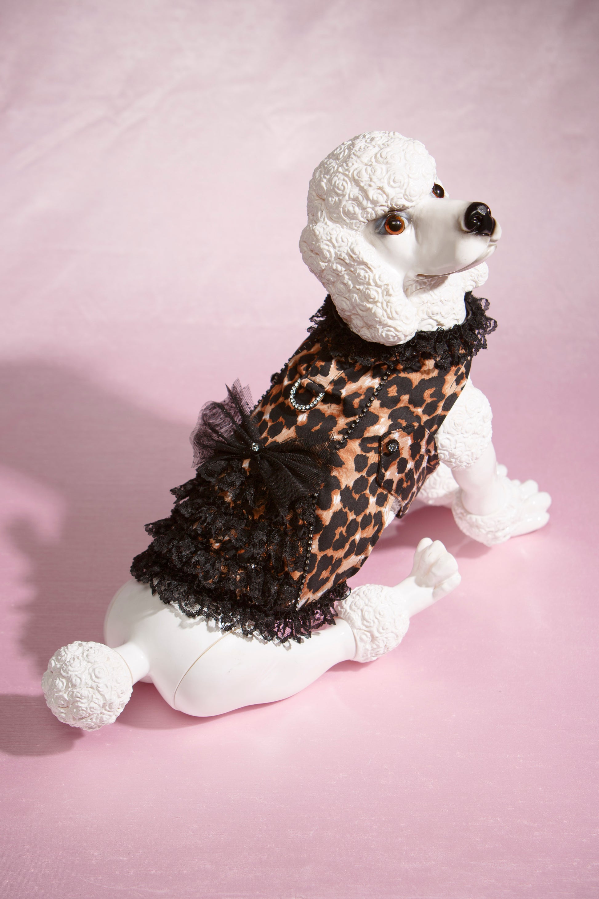 Leopard Ruffle Harness by Hollywood Poochie