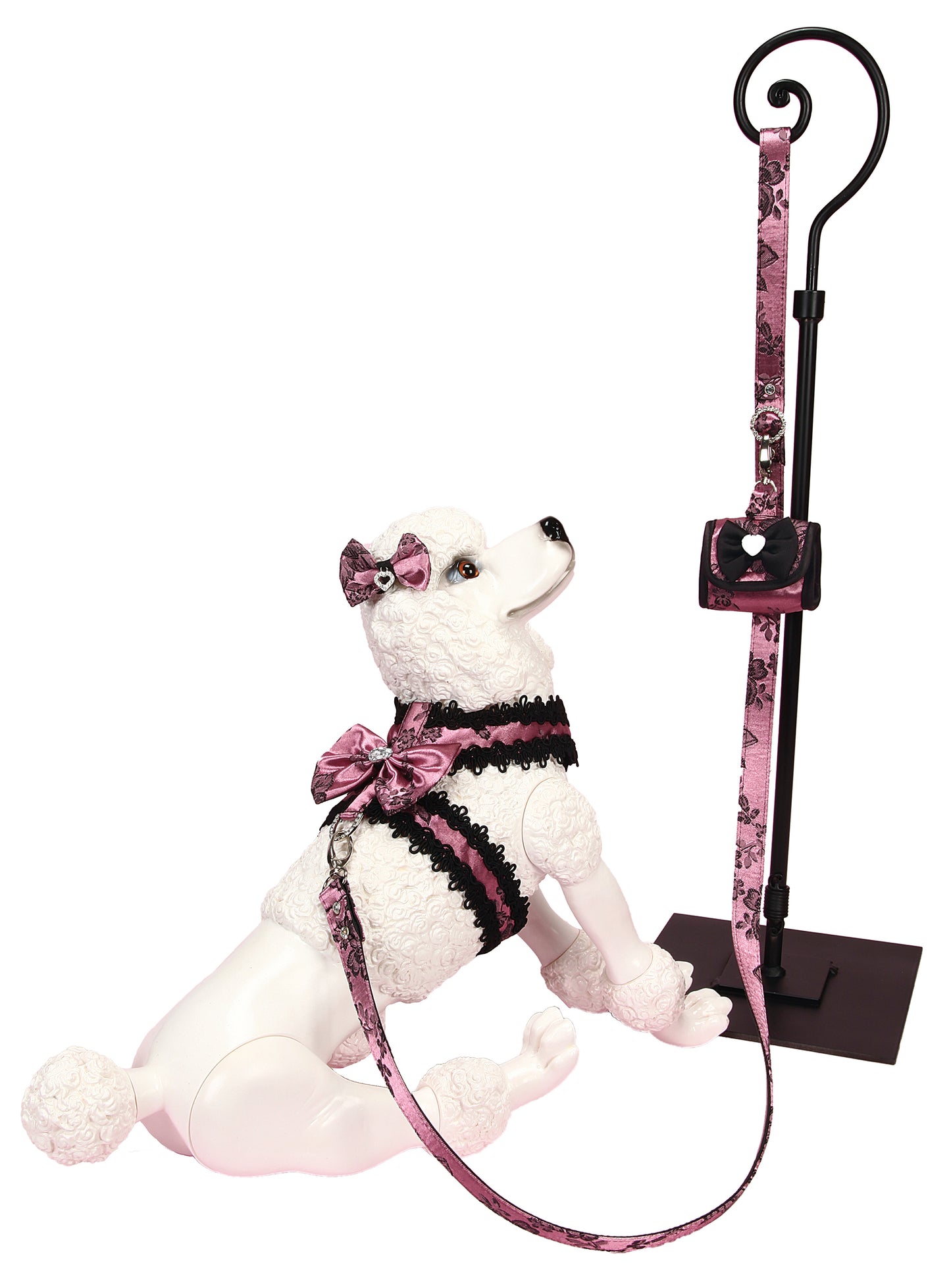 Lace Garter Harness — Light Pink by Hollywood Poochie