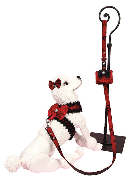 Lace Garter Harness — Red by Hollywood Poochie