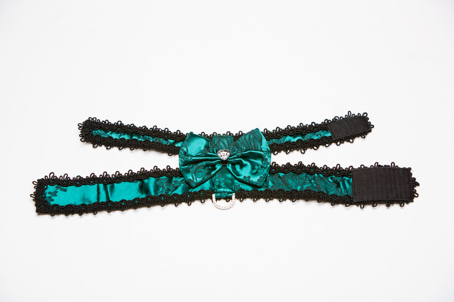 Floral Garter Harness — Green by Hollywood Poochie
