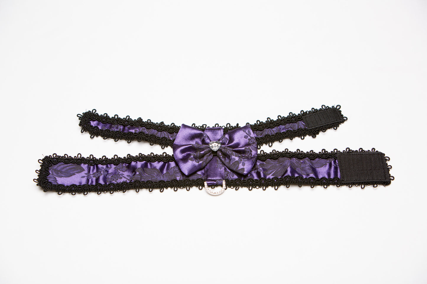 Floral Garter Harness — Purple by Hollywood Poochie